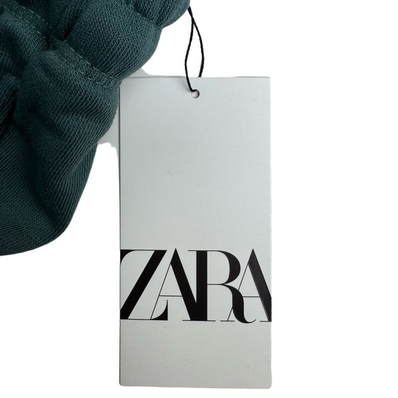 ZARA Kids Joggers 7–8 Green Sweatpants NWT Elastic Waist unisex cotton blend - Picture 6 of 11